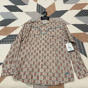 Ariat Womens Western Snap Button Up Top NWT
